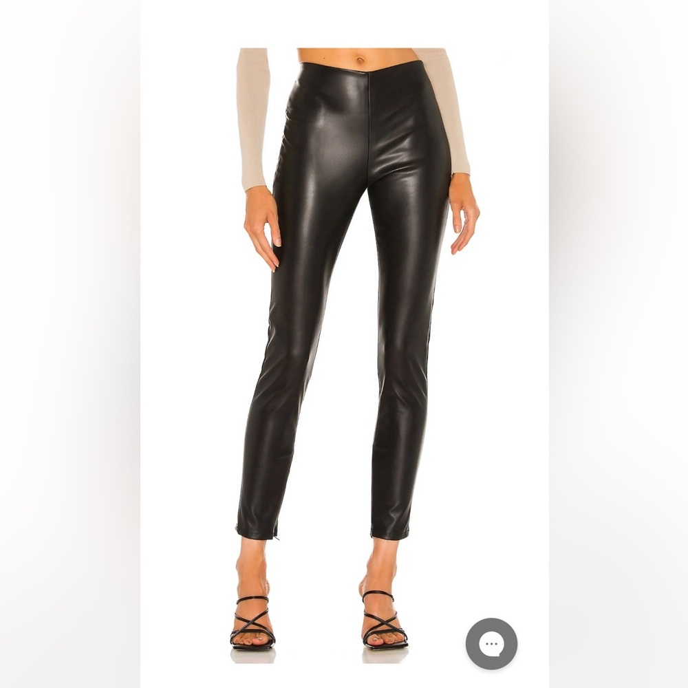 Velvet Berdine Black Faux Leather Pants